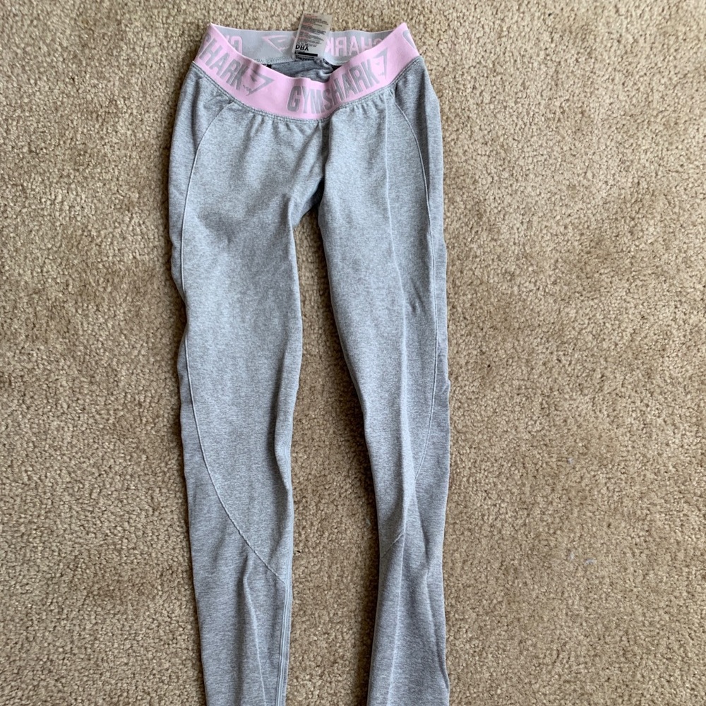 Gymshark flex leggings pink/grey